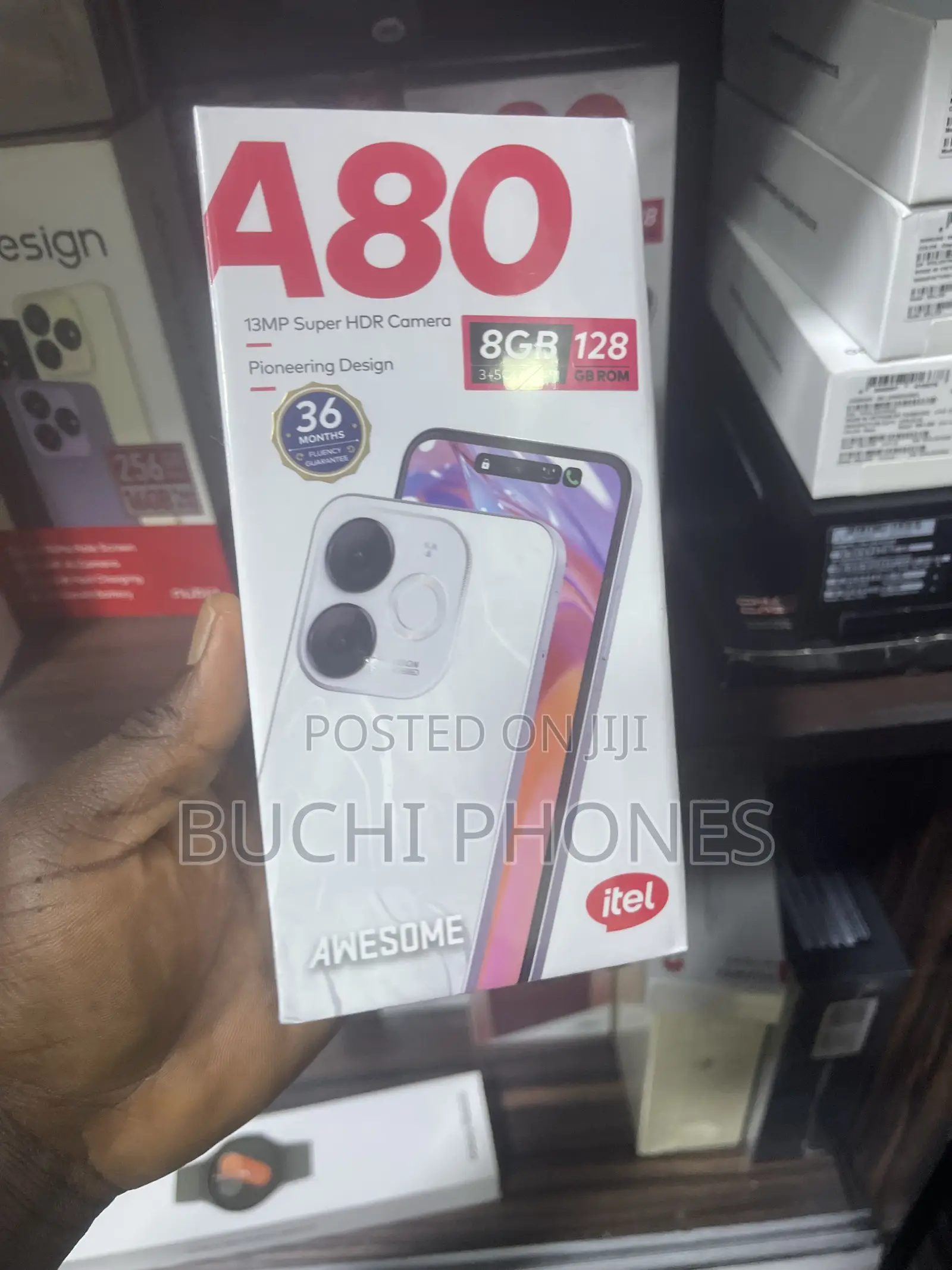 New Itel A80 128 GB Black