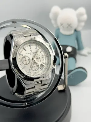 Vacheron Constantin Silver Chain Blue Face Watch