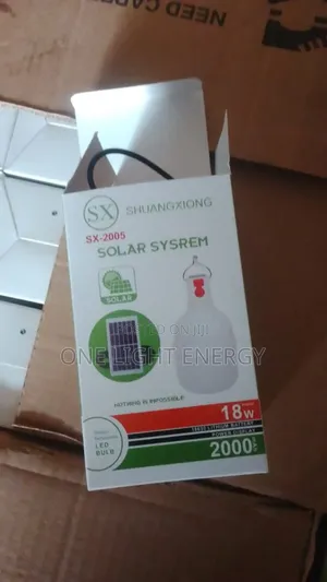Sx-2005 Solar System Rechargeable Led Bulb – 18w | 2000mah