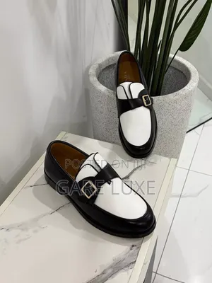 Premium Black and White Luxury Prada Loafers
