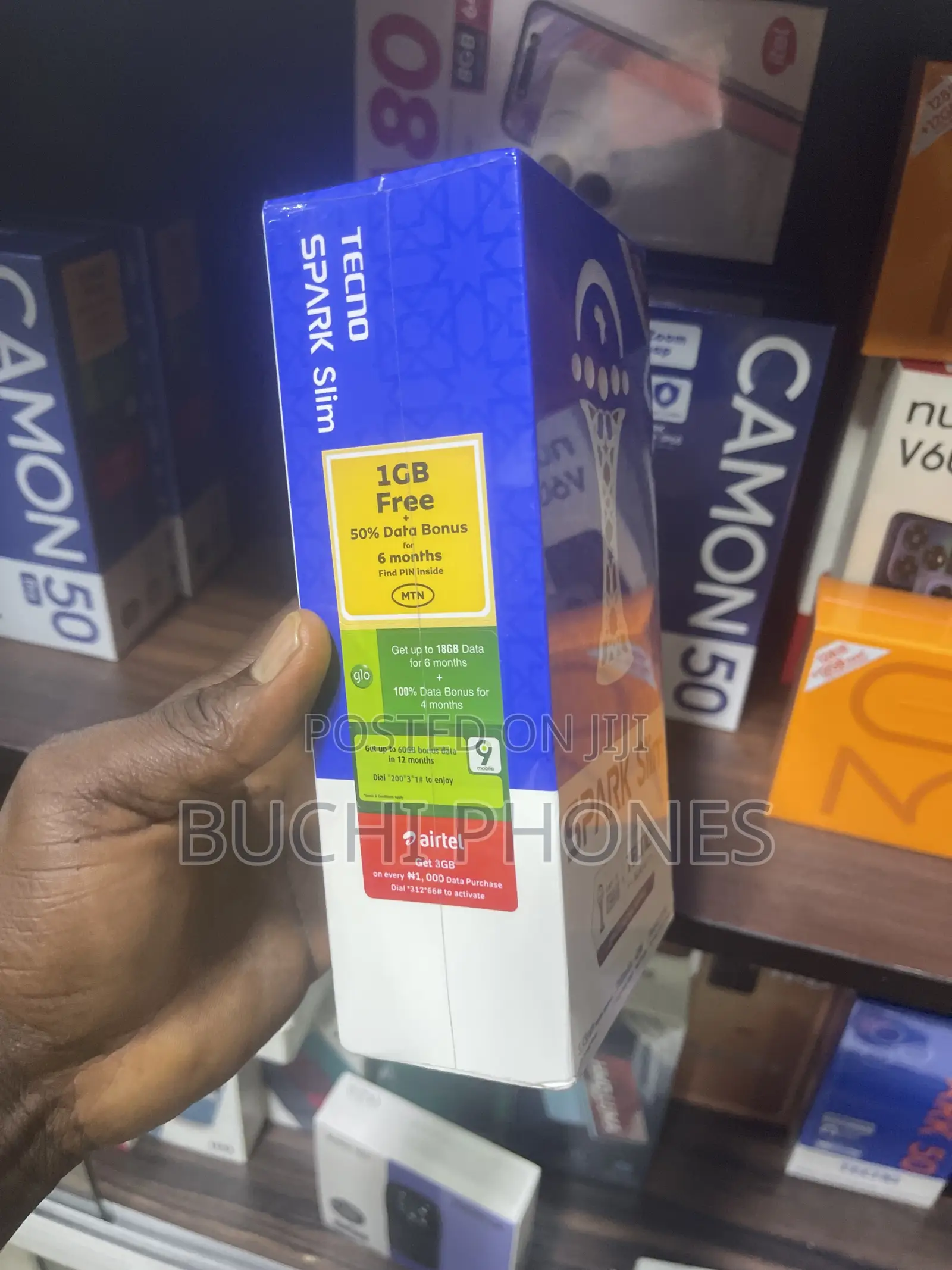 New Tecno Spark Slim 256 GB Black