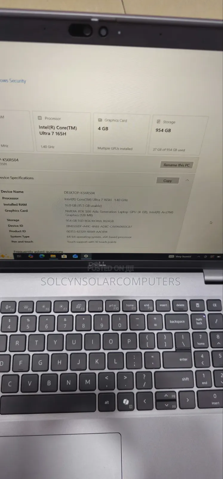 Laptop Dell Precision 3541 16GB Intel Core Ultra 7 SSD 1T