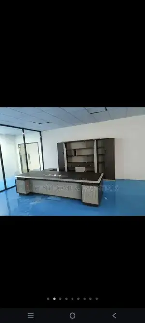 Premium L-Shaped Director's Desk With Integrated Storage (Brand New)
