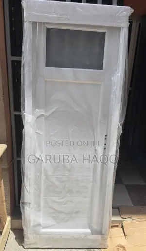 2.5ft PVC White Toilet Door