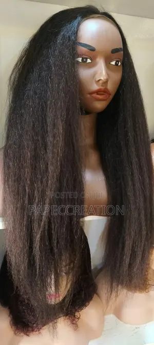 Kinky Straight Human Hair Wig 