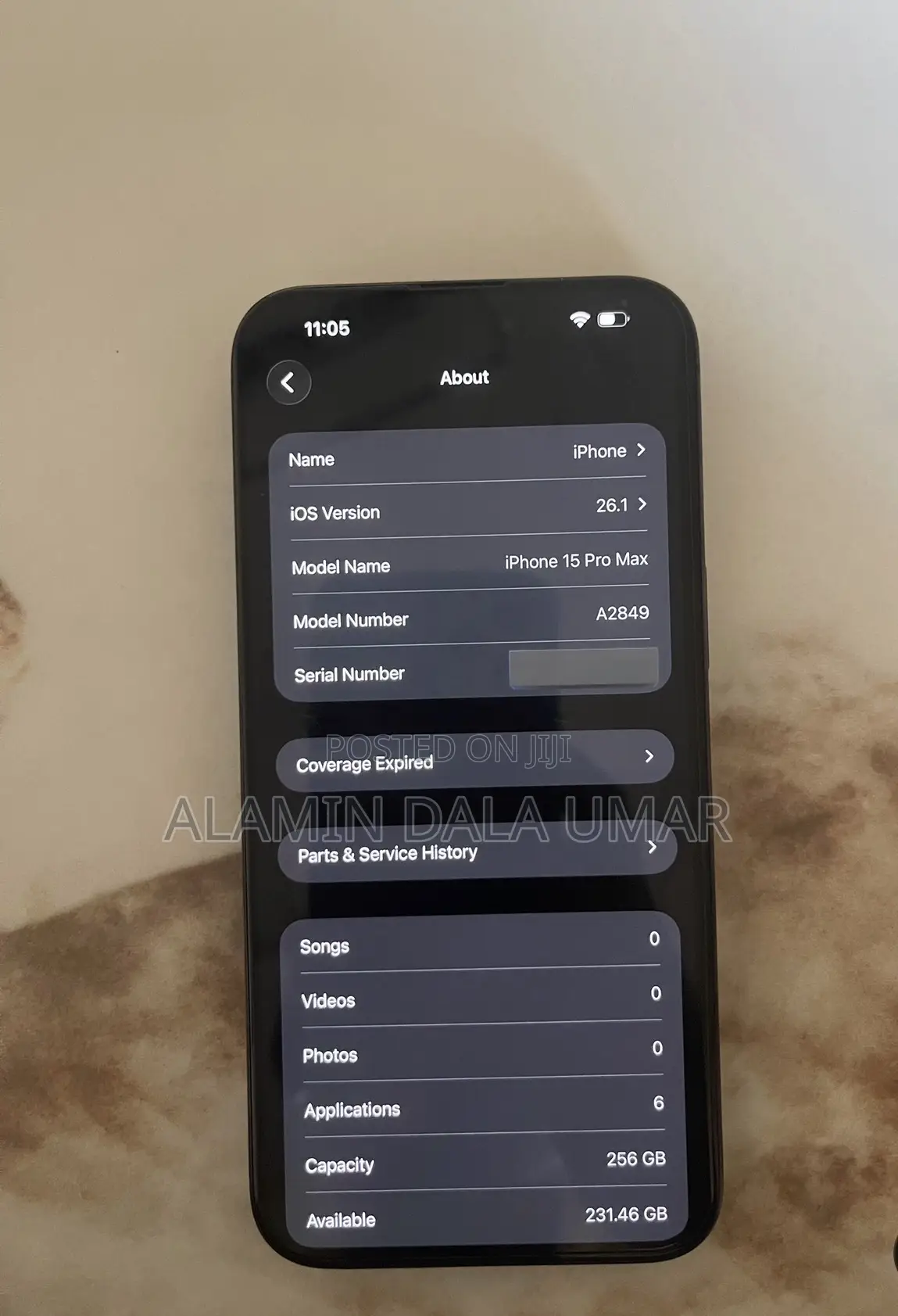 Apple iPhone 15 Pro Max 256 GB Black