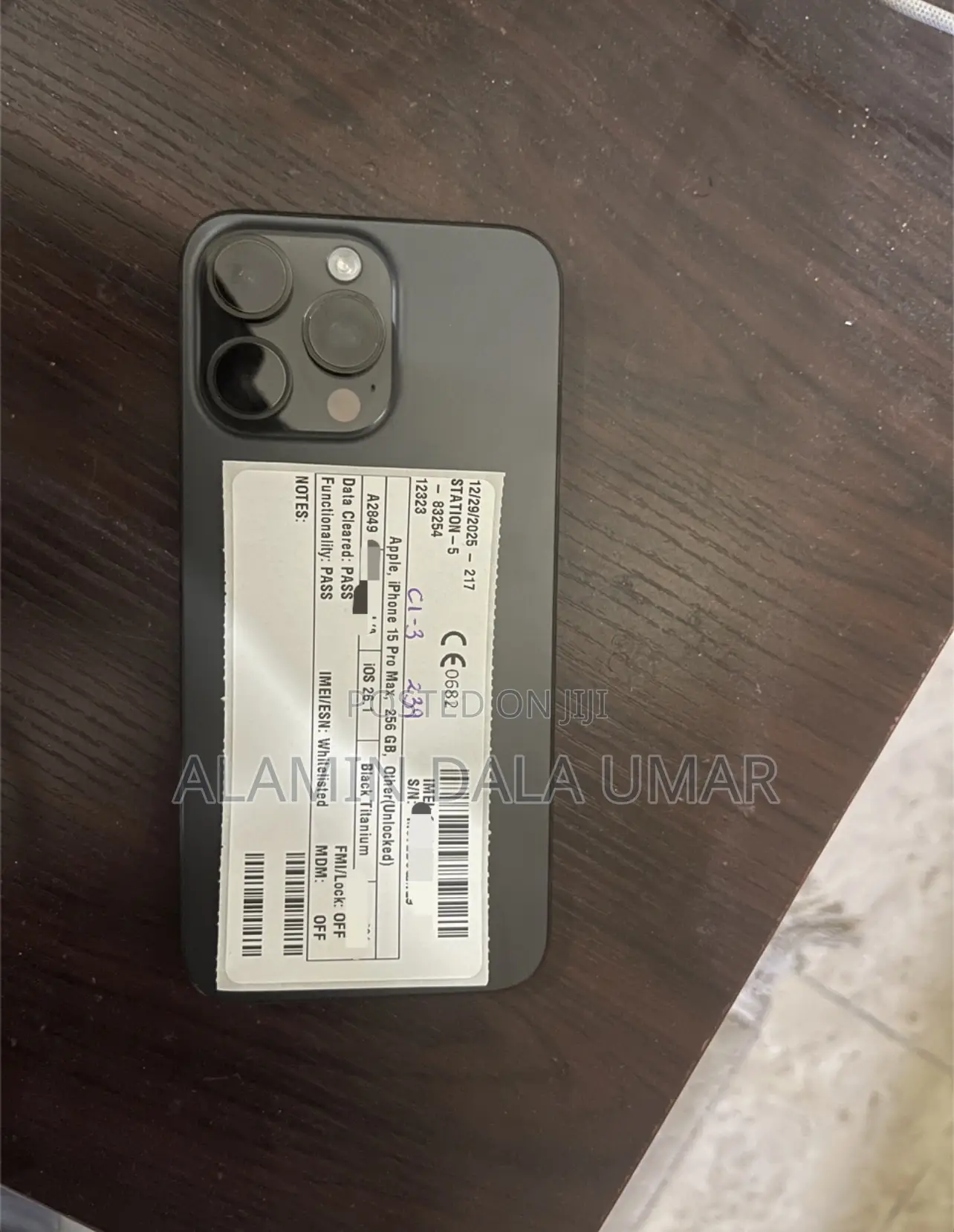 Apple iPhone 15 Pro Max 256 GB Black