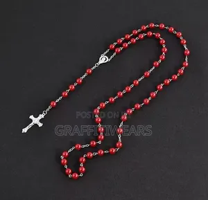 2026 Fashion Faux Pearl Rosary Necklace for Women and Men