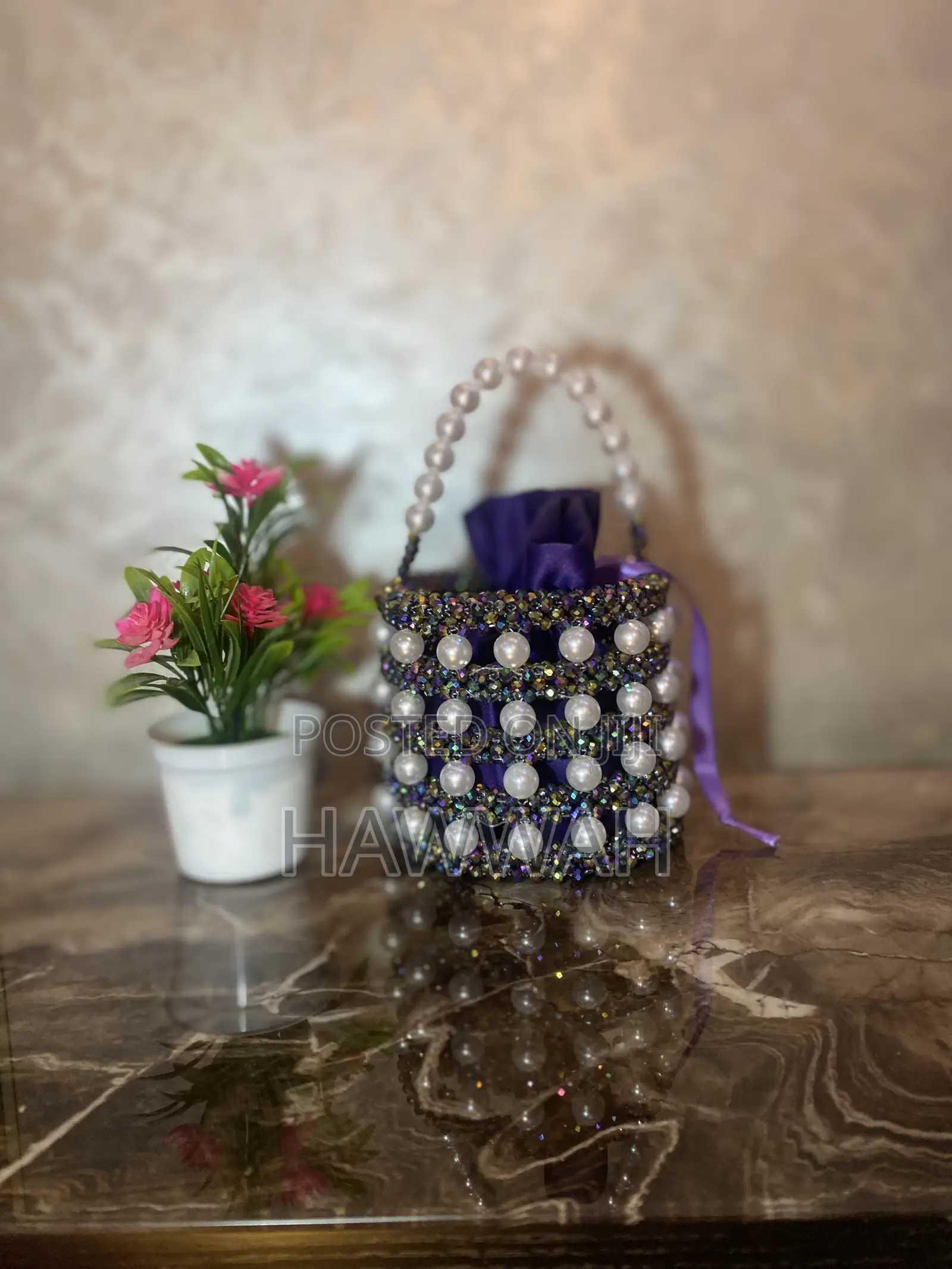 Beaded Bag ( Royal Iris Glow )