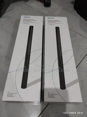Boya by-Bm6060l Professional Shotgun Microphone in Its Product Box.