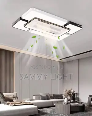 Bladeless Chandelier Fan With Light