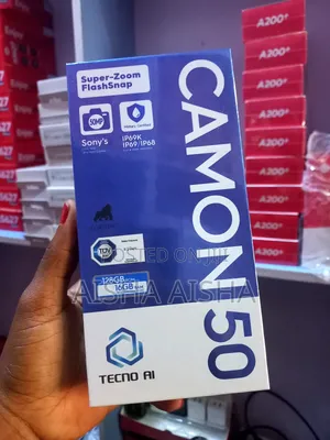 New Tecno Camon 50 256 GB Black