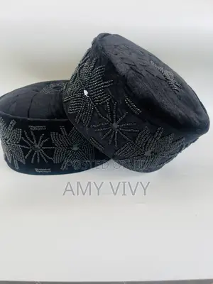 Luxury Men’S Traditional Cap– Black Velvet
