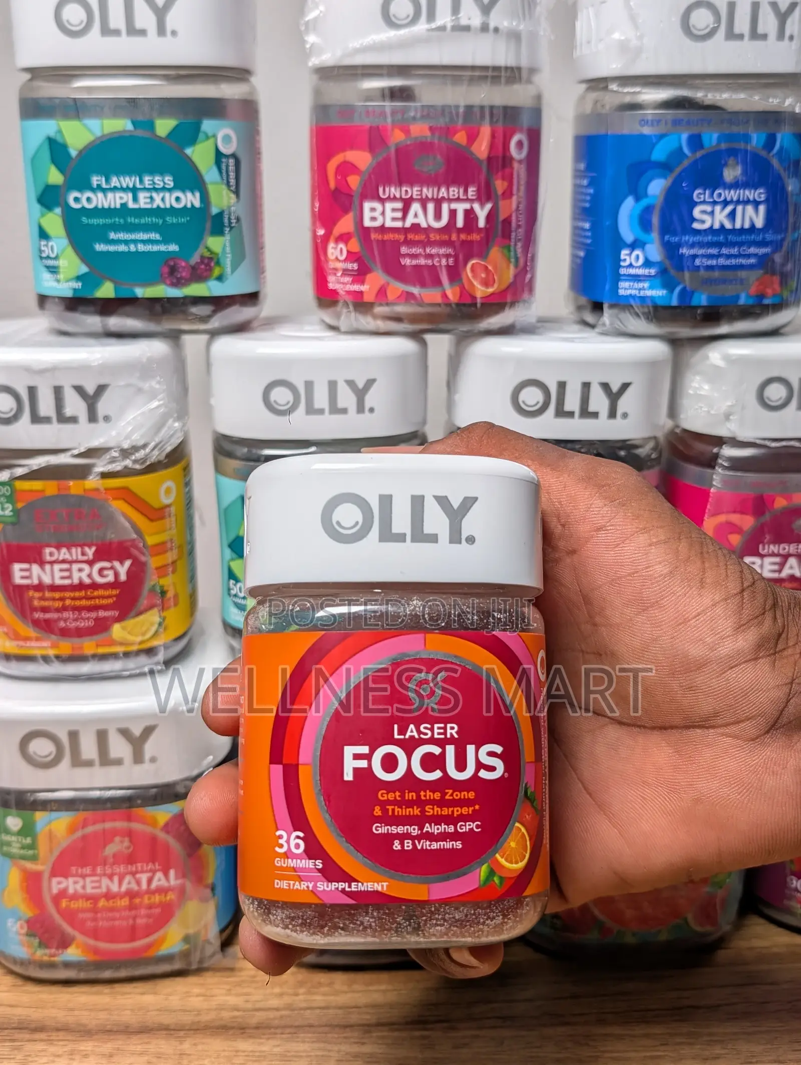 Olly Laser Focus Gummies | Ginseng + Alpha GPC | Brain Boost | Lagos