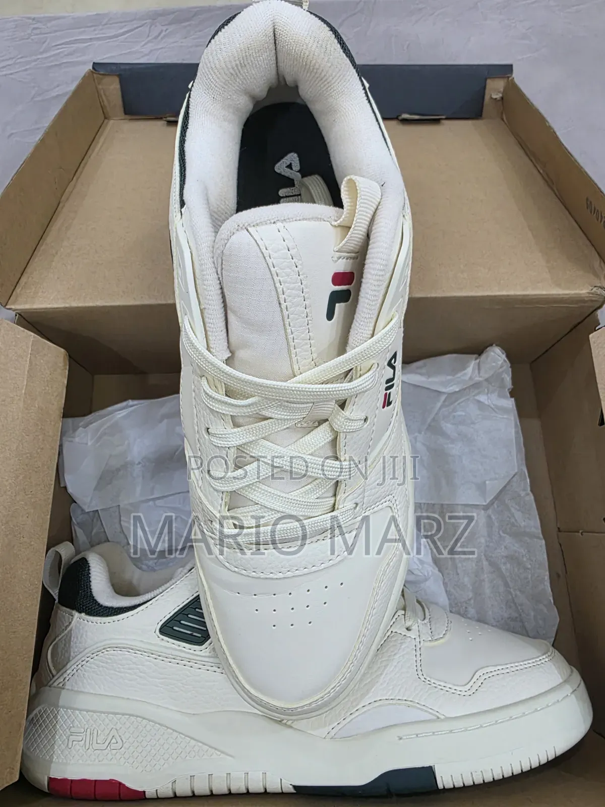 Fila Arcade Low (Cream/Navy/Red)