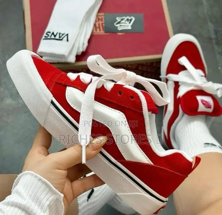 Vans Knu Skool Red White SNKS