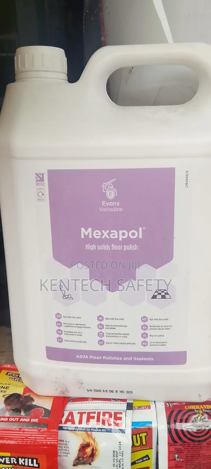 Industrial Evans High Solid Flooring Polish Mexapol