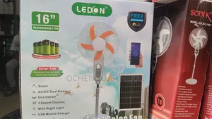 16inch Ledon Solar Fan. 12 Hours Long Lasting