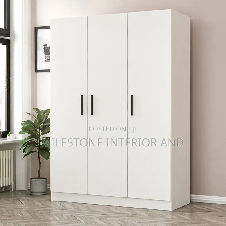 Off-White 3 Door Wardrobe