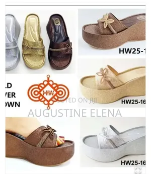 Zara Strappy Heels and Shiney Platform Slippers