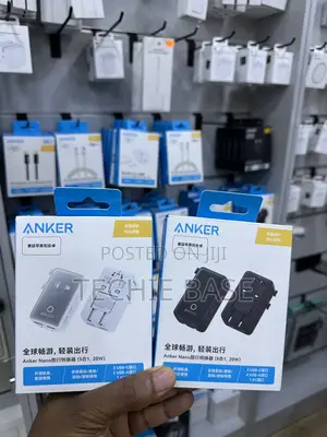 Anker Nano Travel Adapter (5-in-1, 20w, 1-Pack)