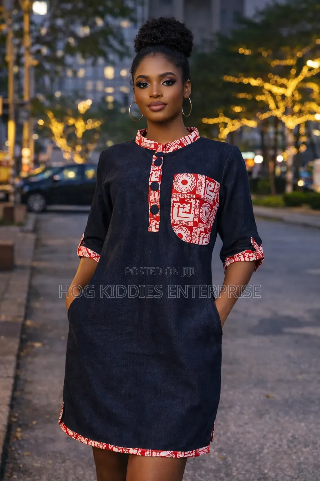 Chic Jeans Gown