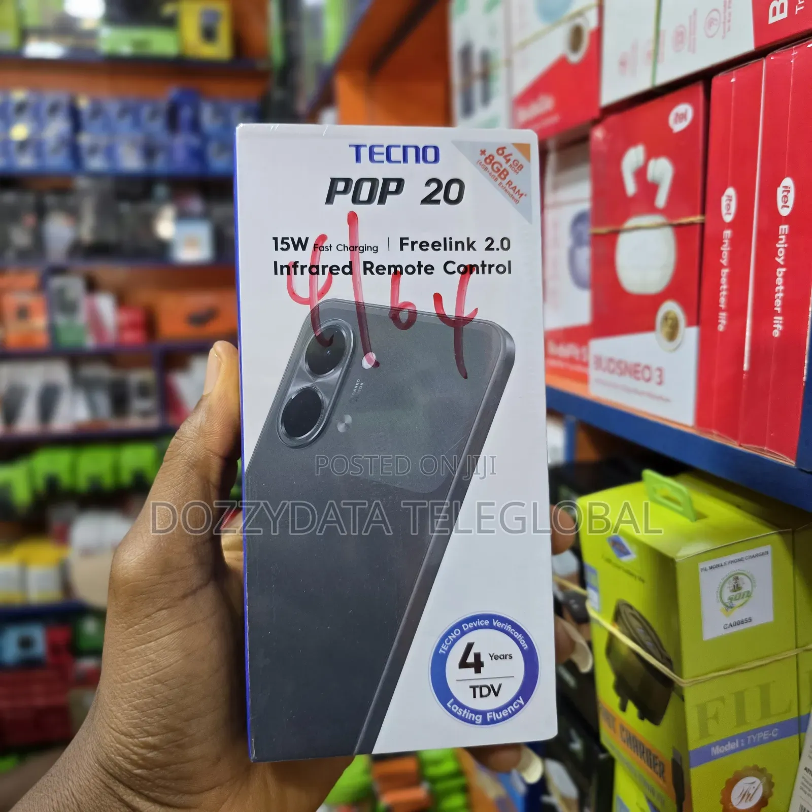 New Tecno Pop 20 64 GB Black