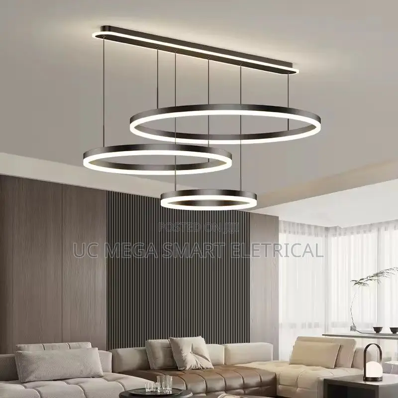 Three Ring Living Room Lamp Modern Simple Atmospheric Creative