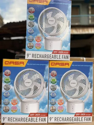 9 Inches Rechargeable Gasa Table Fan Is Available Now Is Rotating