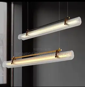 Nordic Modern Minimalist Acrylic Strip Pendant Light Dining Room Study