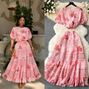 Ladies 2in1 Multi Color Dress
