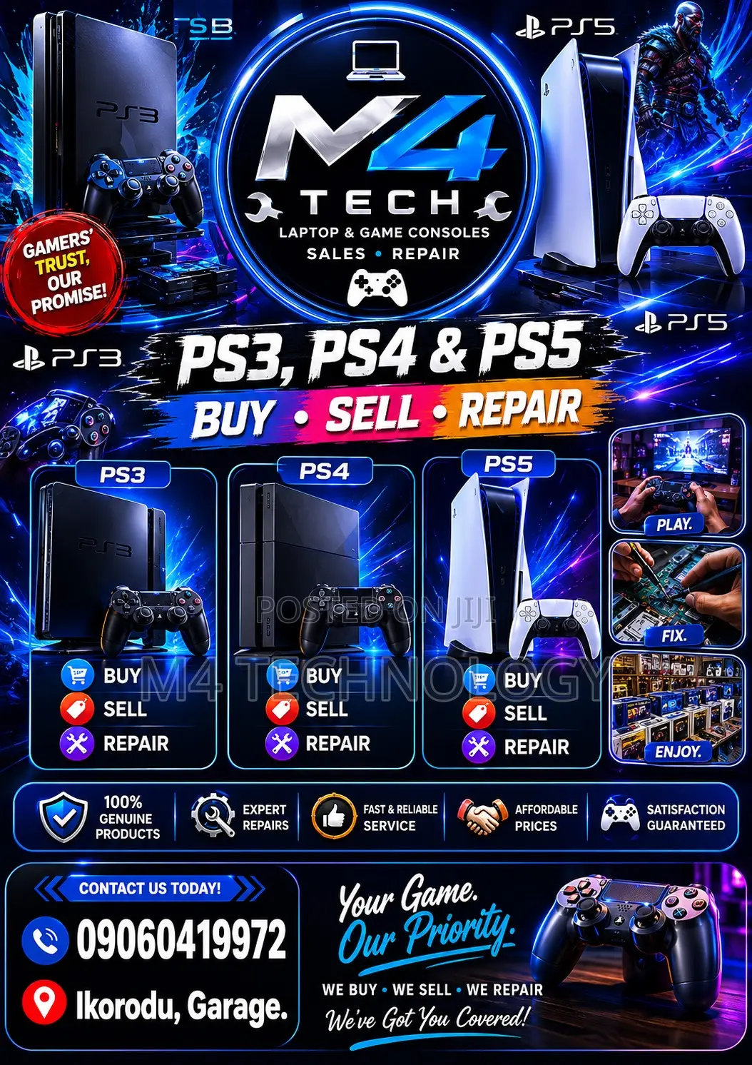 Game Console Sales Repair Services