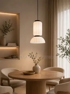 Japanese Wabi Sabi Silk Ledpendant Light Art Lantern Design Dinner Bar