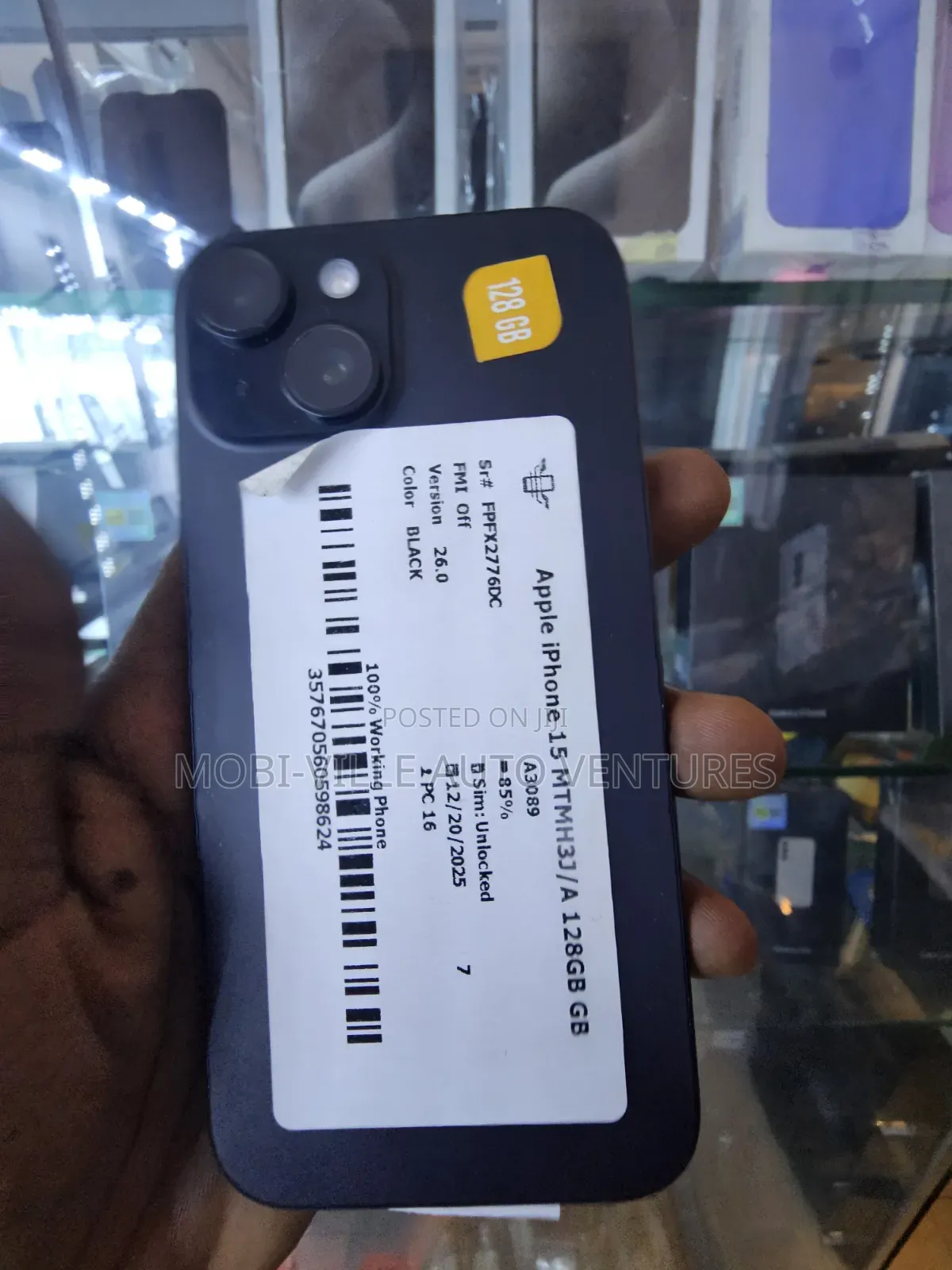 Apple iPhone 15 128 GB Black