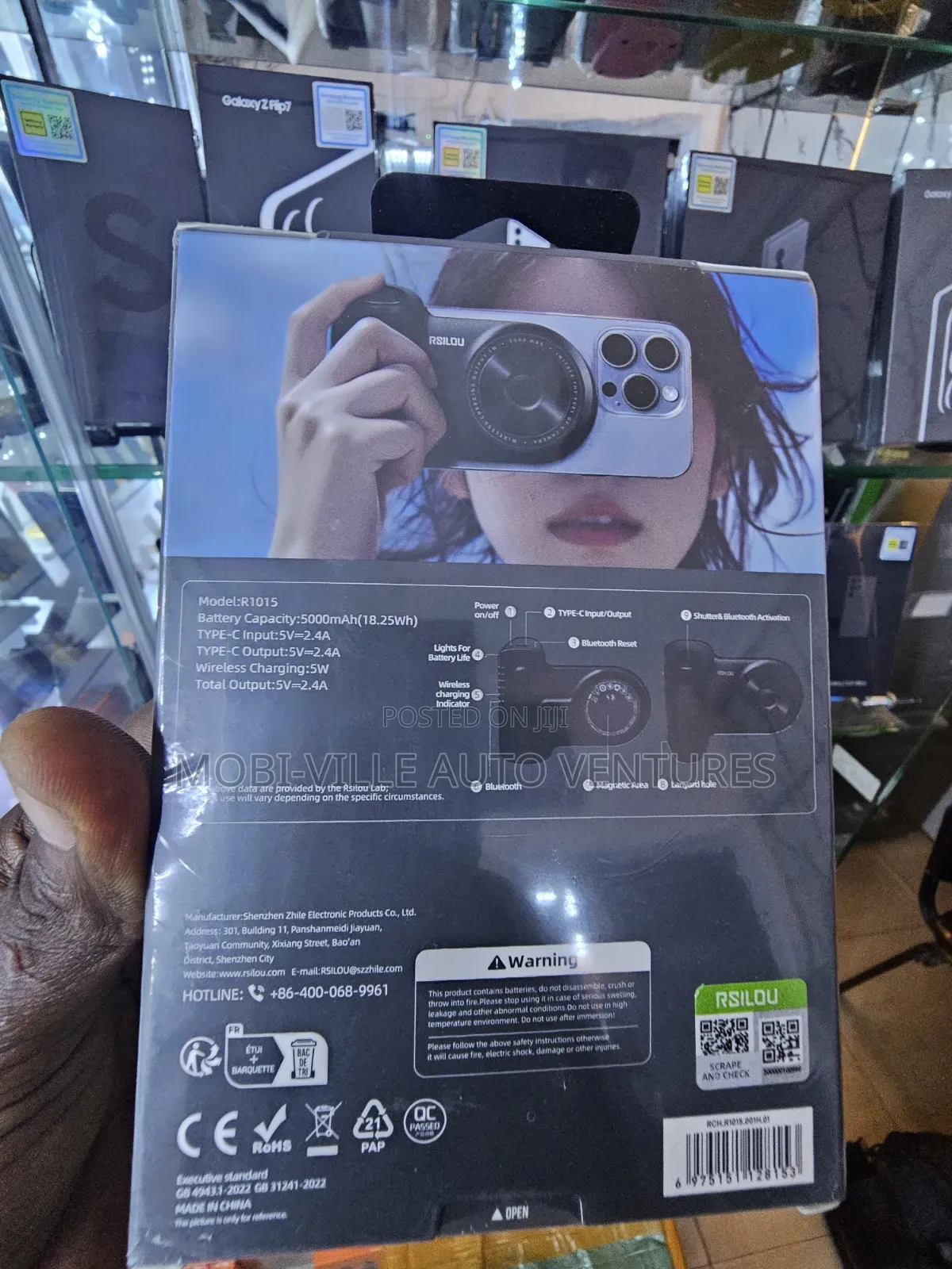 Wireless Bluetooth Remote Control With Power Bank