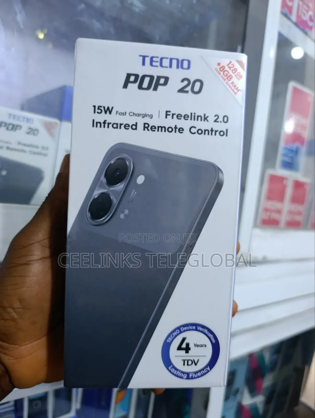 New Tecno Pop 20 128 GB Black