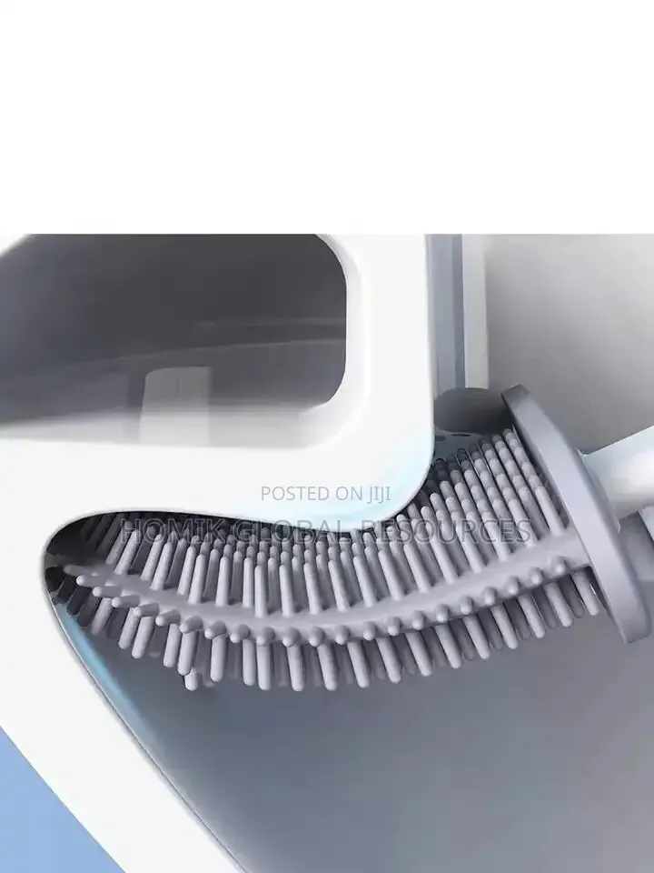 Toilet Silicon Head Brush Holder Set