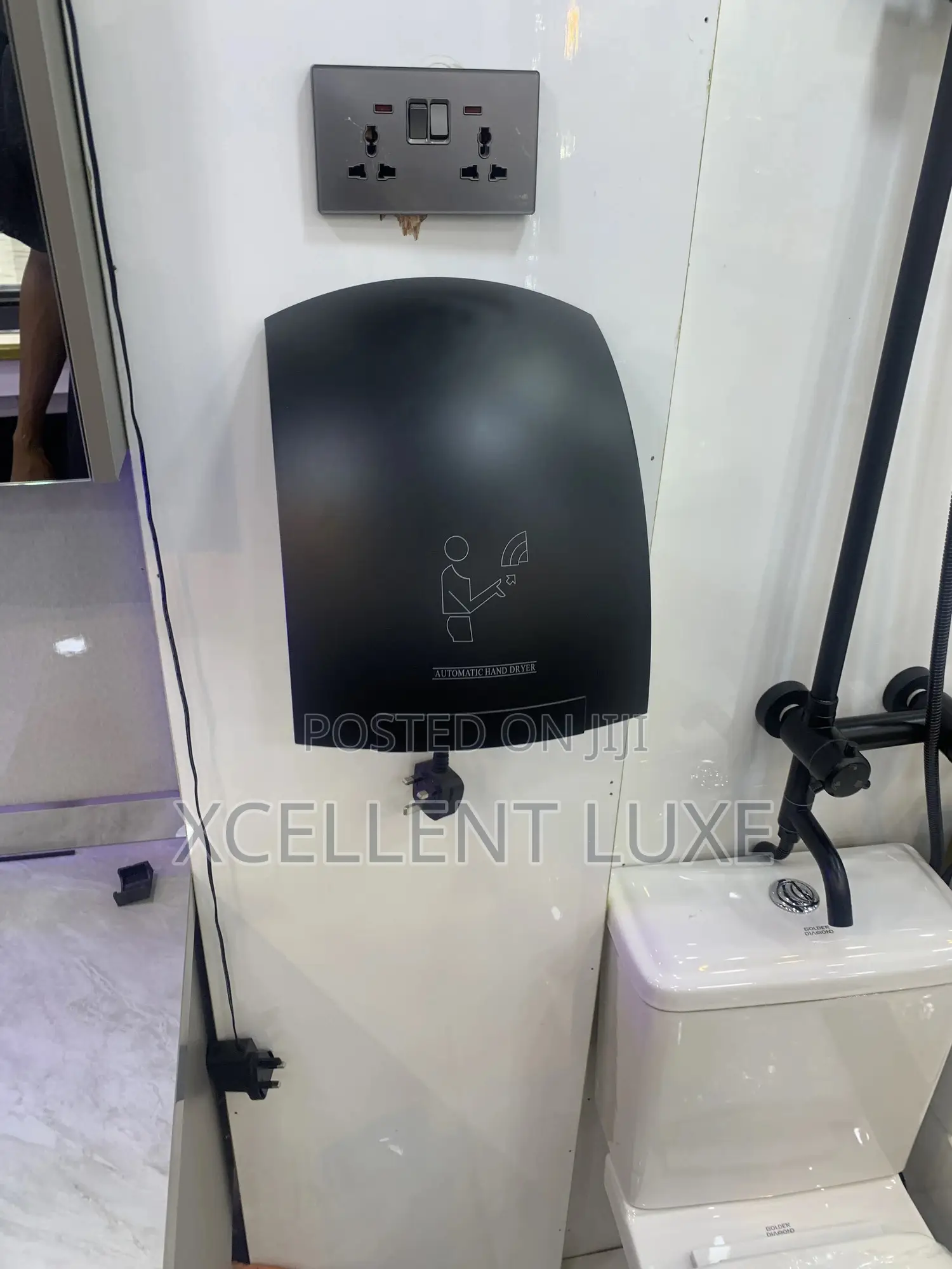 Black High Speed Automatic Hand Dryer