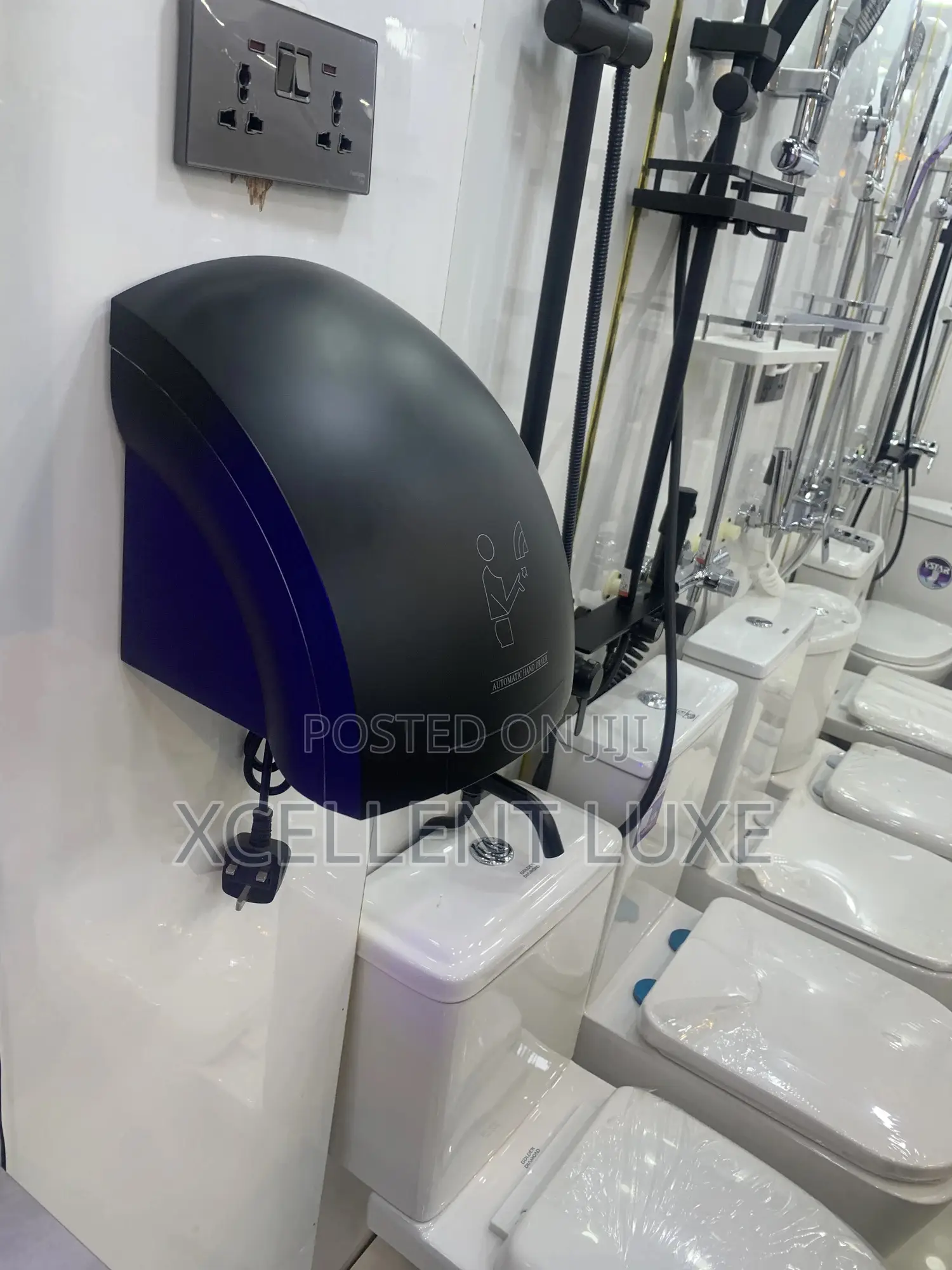 Black High Speed Automatic Hand Dryer