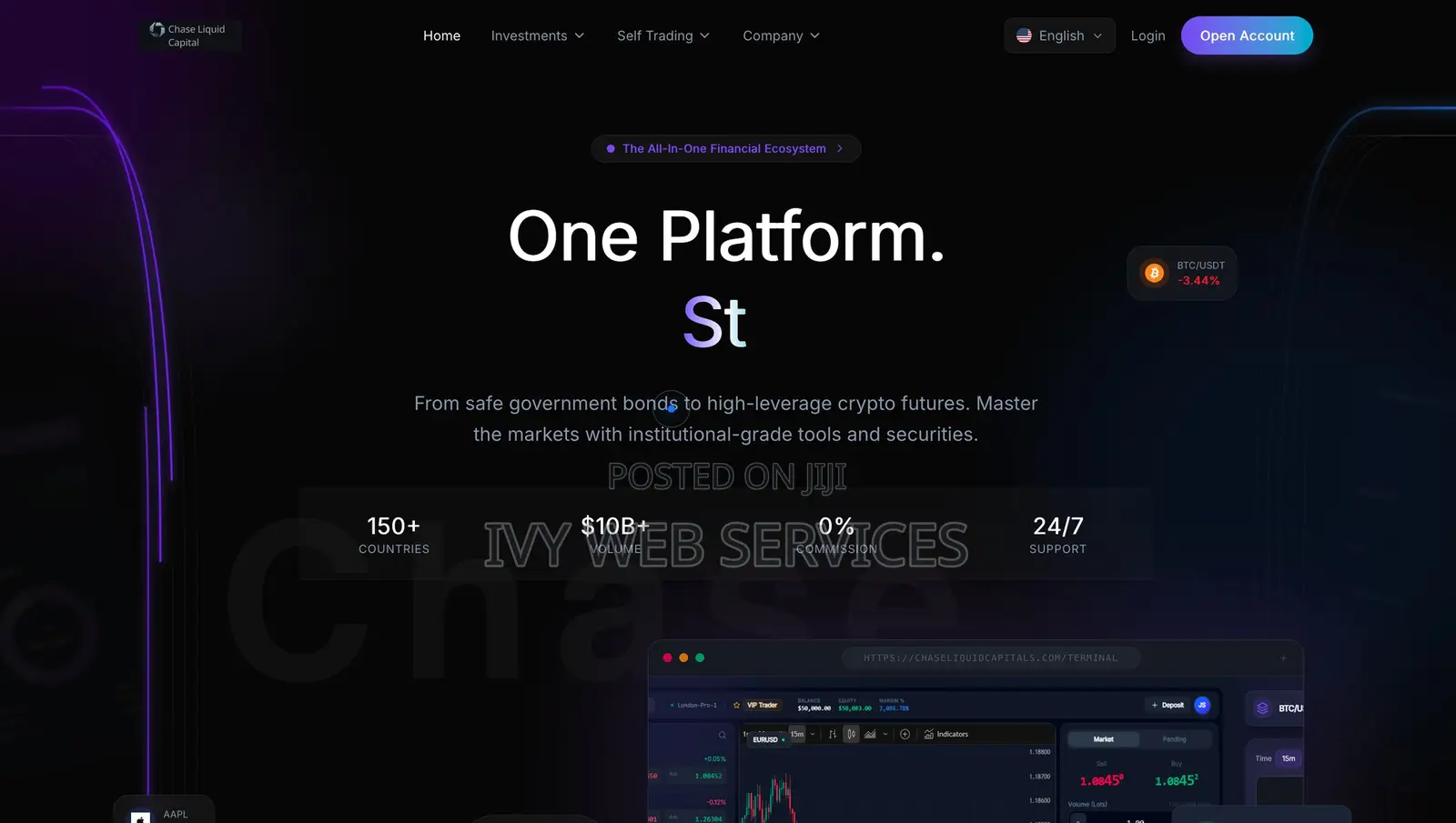 Forex, Crypto & Binary Trading Website Development