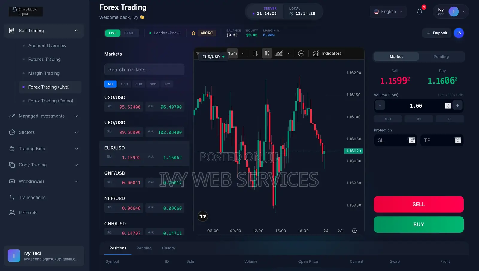 Forex, Crypto & Binary Trading Website Development