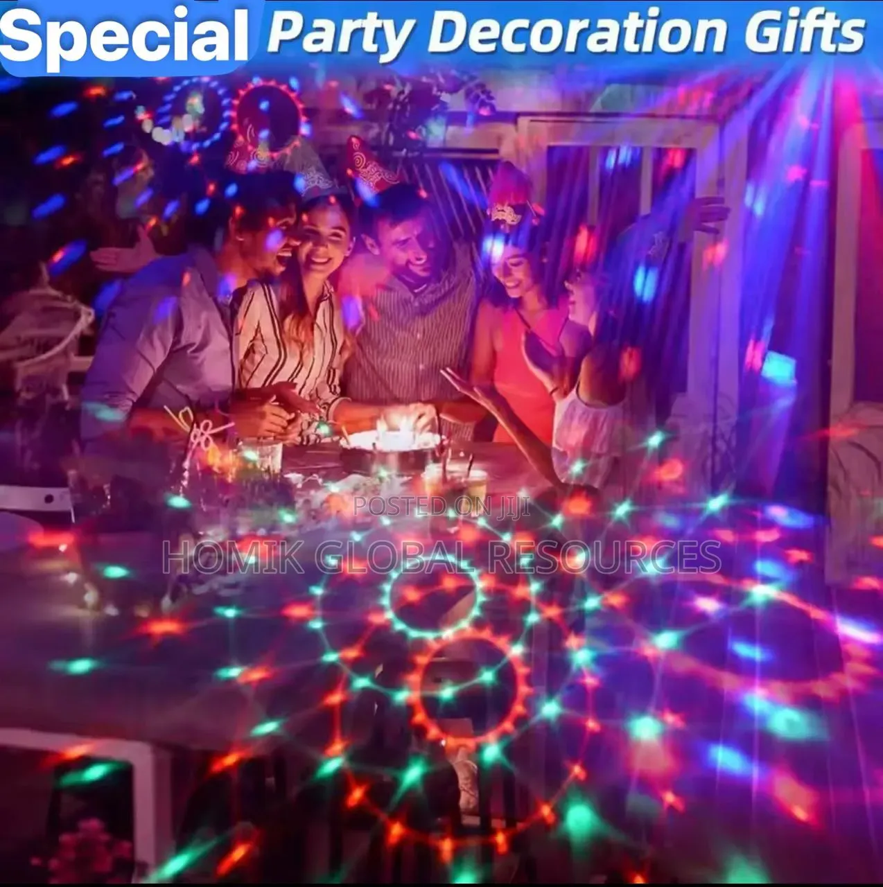 Usb-Operated Colour Changing Led Party Light + Remote Control