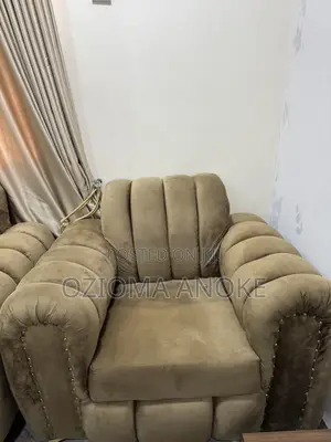 A Velvet Material Single Chair No Stain at All