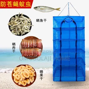 Hanging Mesh Drying Rack Collapsible Dehydrator Net With Zippers