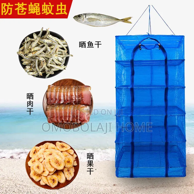 Hanging Mesh Drying Rack Collapsible Dehydrator Net With Zippers