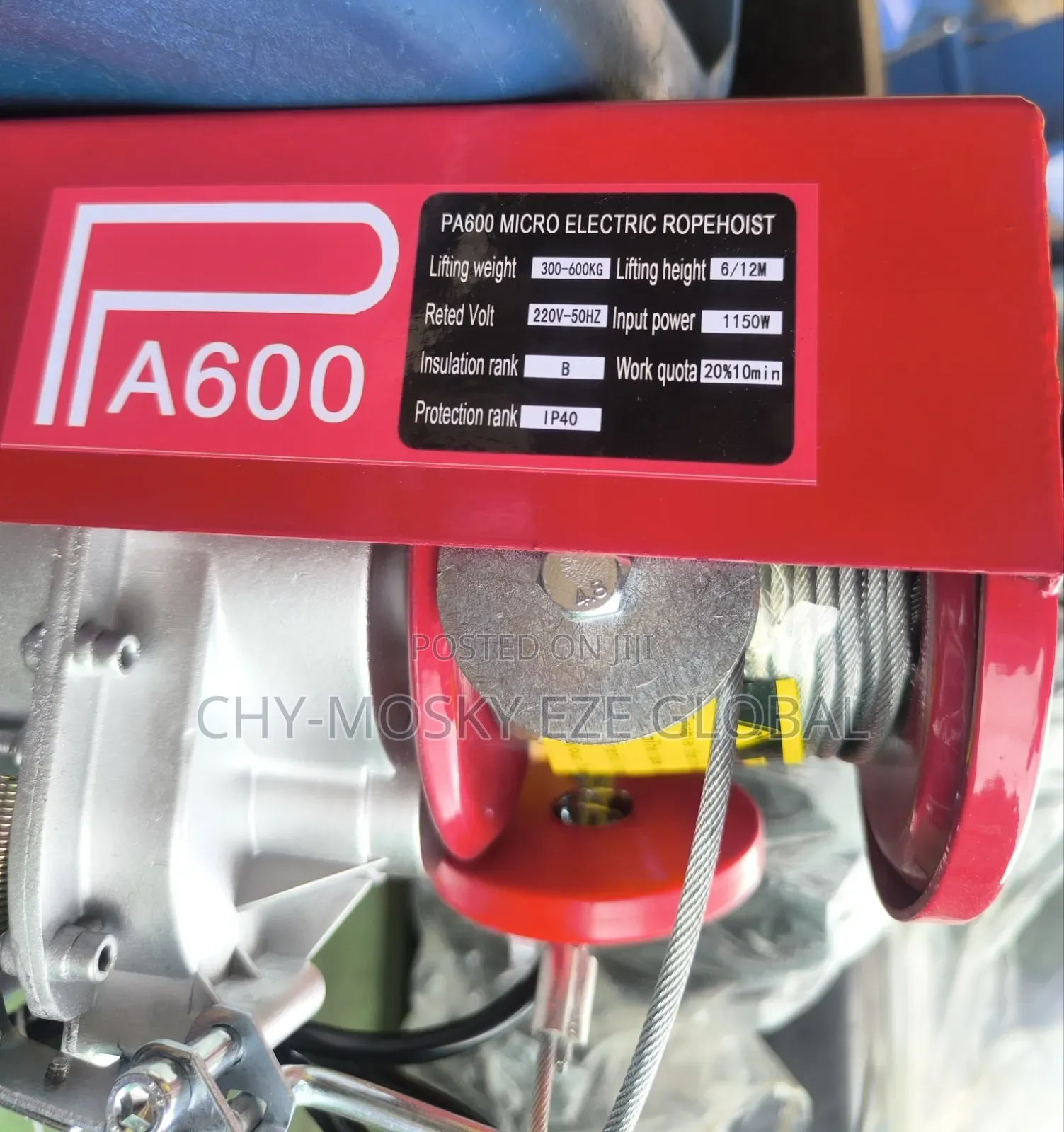 Electric Winch/Hoist (600kg)