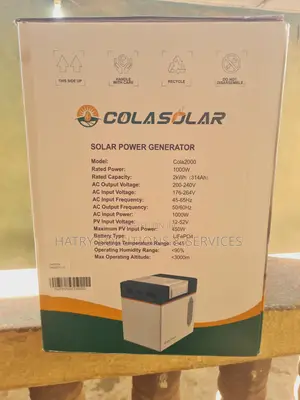 Cola 2000 Solar Generator