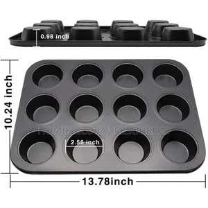 12 Holes Cup Cake Mould Pan