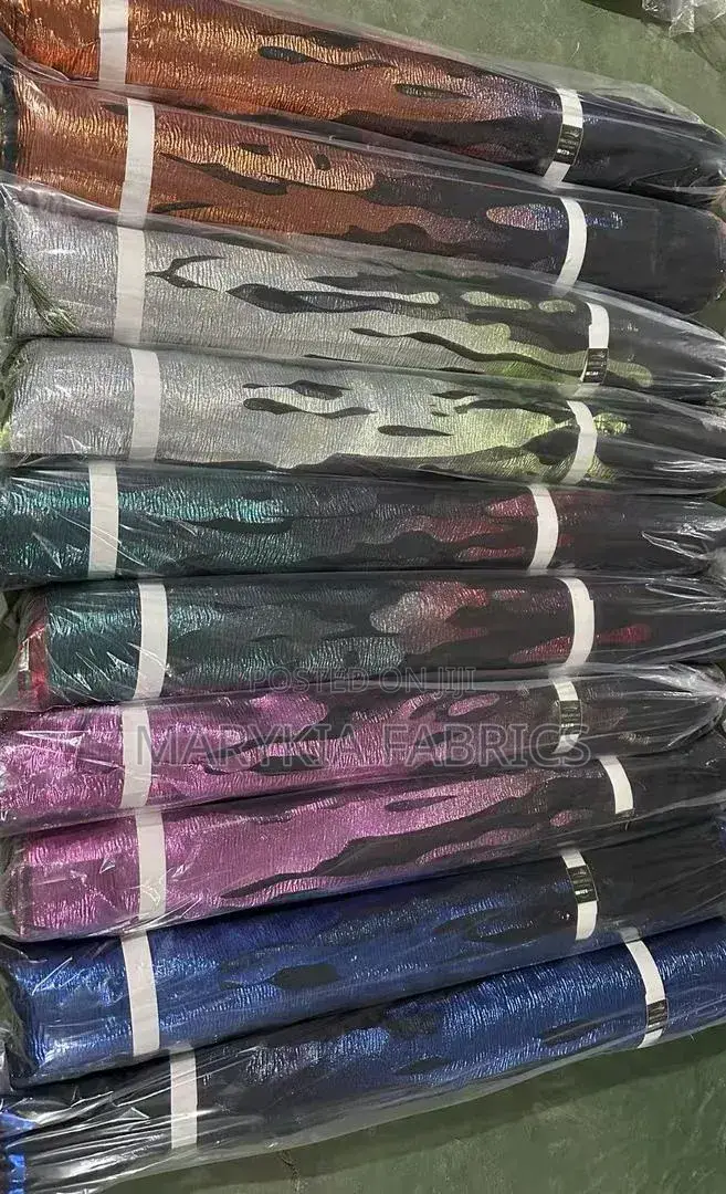 Luxury Metallic Silk Bubu Dress Premium Fabric Material