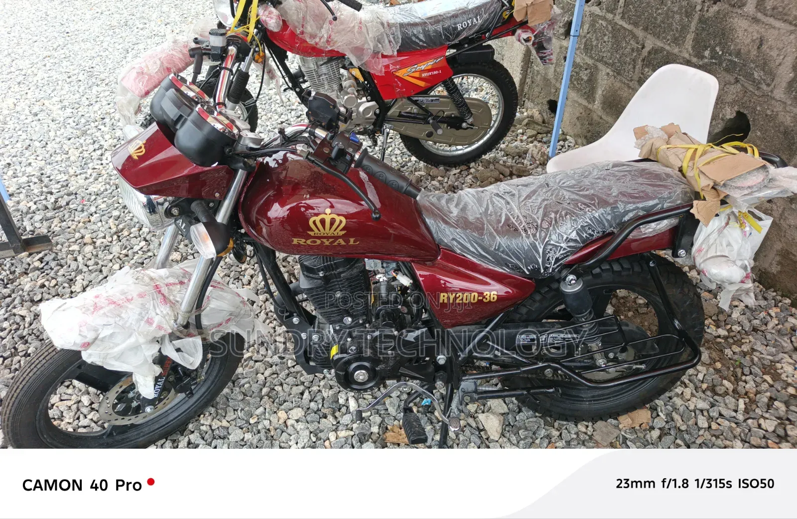 New Royal Motorcycle 2025 Red